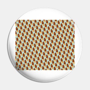 Chocolate Dip Cone Pattern Pin