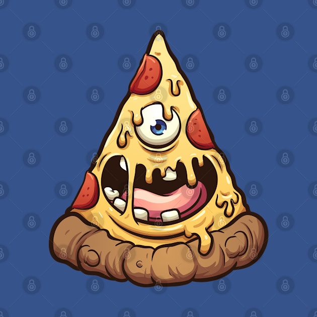 Pizza Monster Eye by Mako Design 