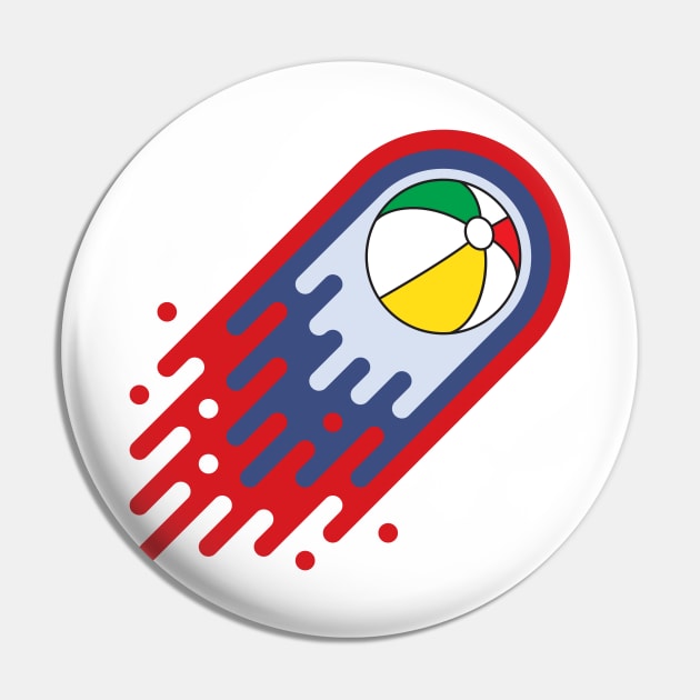 Beach ball Pin by acidmit