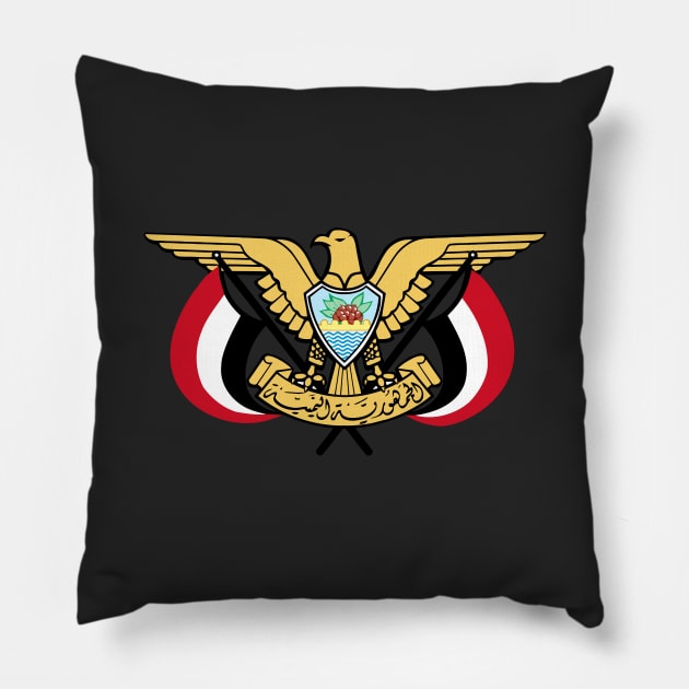 Emblem of Yemen Pillow by Flags of the World