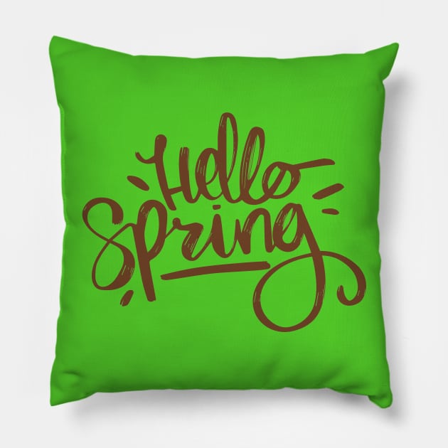 Hello, Spring ! Pillow by artspot