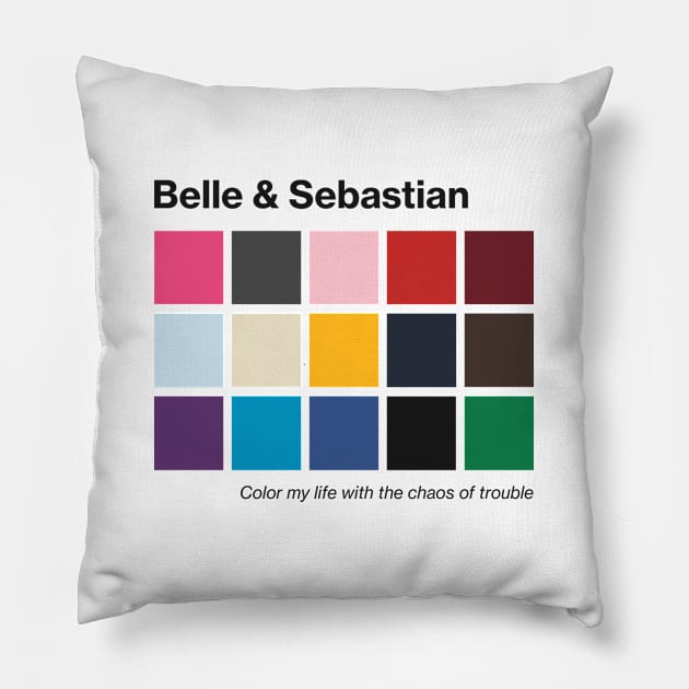 Belle & Sebastian - Colored Fanart Pillow by Aprilskies