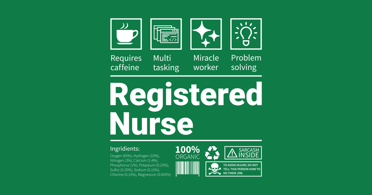 Registered Nurse Label Registered Nurse Label Posters and Art