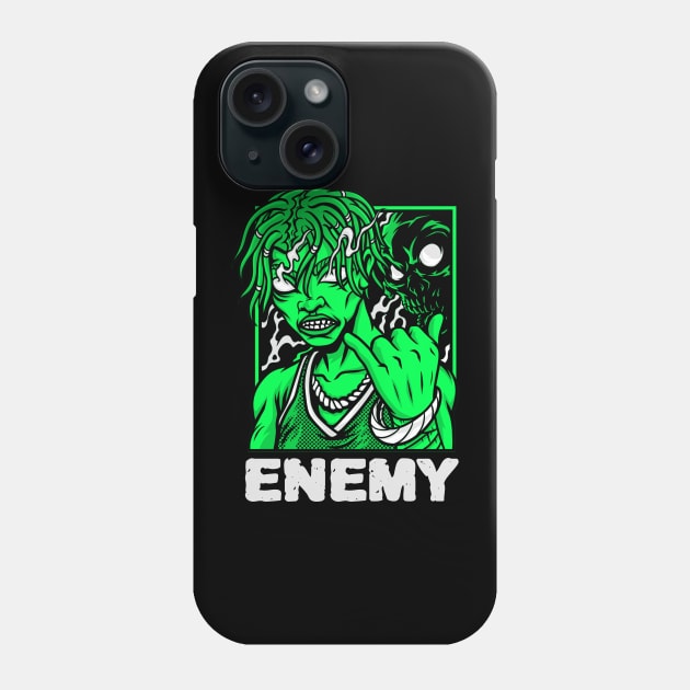 Enemy alien design Phone Case by Wolf Clothing Co