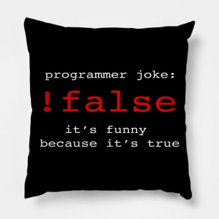 Programmer joke Pillow