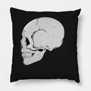 Skull (white background) Pillow