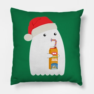 Spooky Eggnog Friend | Halloween & Christmas Ghost Pillow