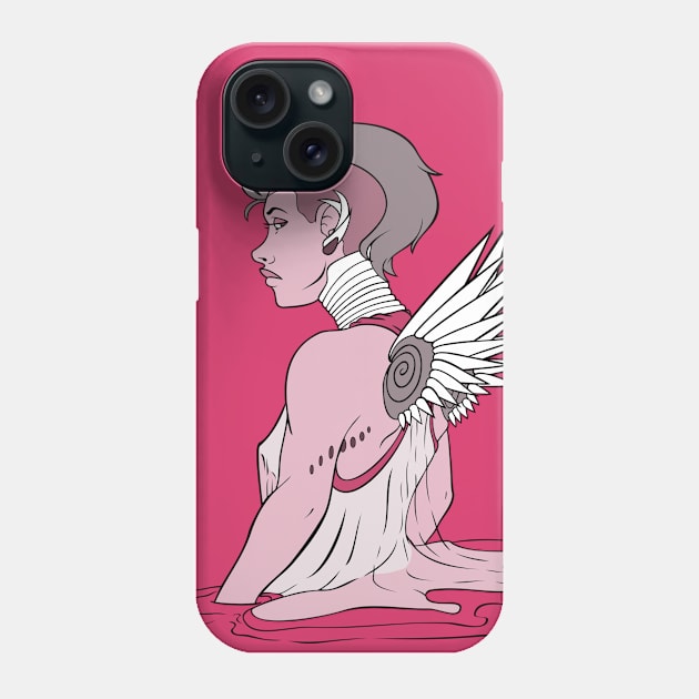 Winged Cyberpunk Angel Phone Case by 5sizes2small