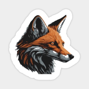 Fox head icon Magnet