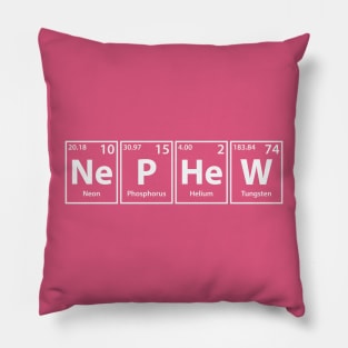 Nephew (Ne-P-He-W) Periodic Elements Spelling Pillow