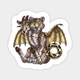 Chimera Cubs: Chocolate Tabby Magnet