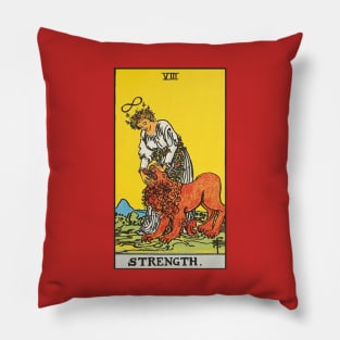 The Strength tarot card Pillow