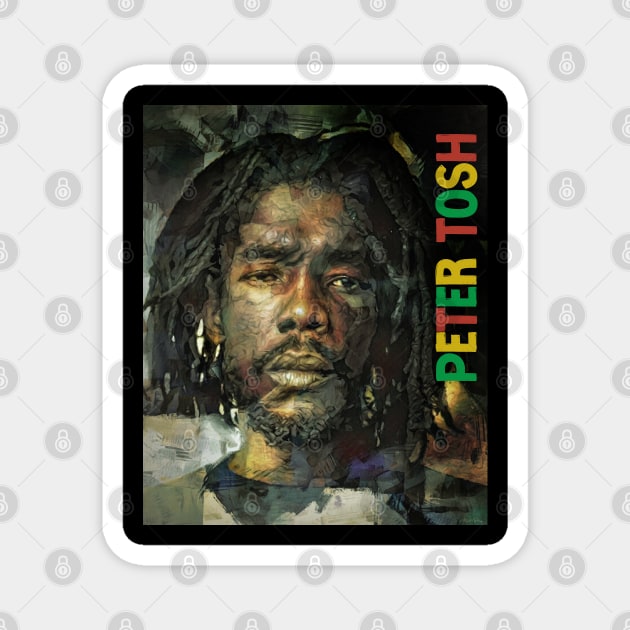 Peter Tosh Magnet by IconsPopArt