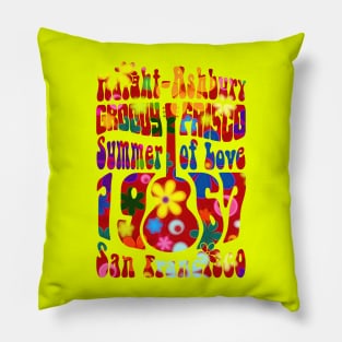 60s 70s Retro Flower Power - Groovy Frisco 2 Pillow