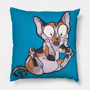 Oh My - Calico Sphynx Pillow