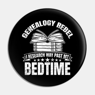 Genealogist Genealogy Rebel Ancestry Pin