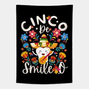 Cinco De Smile O Cinco De Mayo Mexican Tapestry