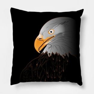 eagle line art Pillow