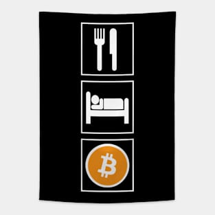 EAT - SLEEP - BITCOIN Tapestry