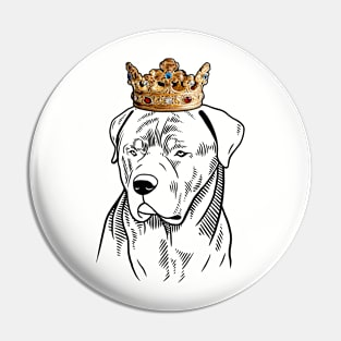 Rottweiler Dog King Queen Wearing Crown Pin