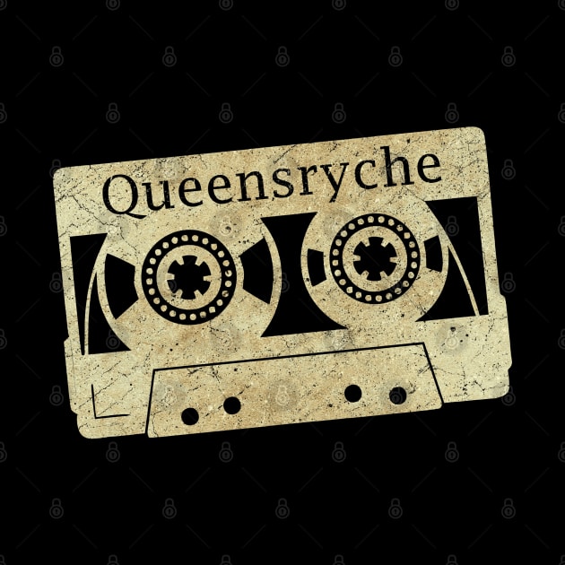 cassette tape vintage Queensryche ElaCute by ElaCuteOfficeGirl Waving Hand