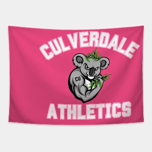 Culverdale Athletics White Font Tapestry