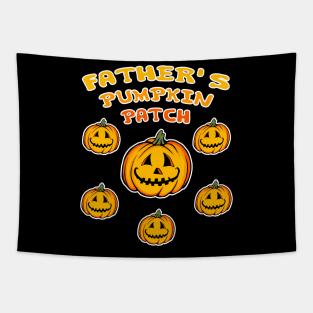 Father's Pumpkin Patch Tapestry