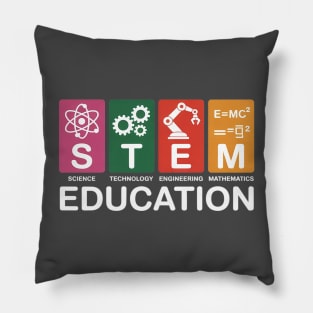 STEM Education Teacher School Teach Educated Steminist Pillow