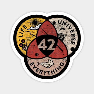 42 Answer to Life Universe and Everything Magnet