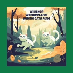 Whisker Wonderland: Where Cats Rule T-Shirt