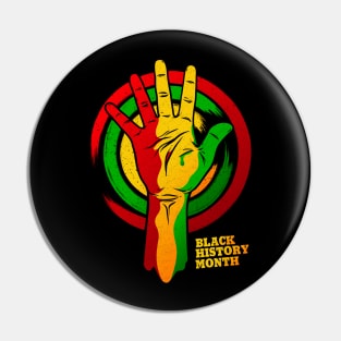 BLACK HISTORY MONTH HAND Pin