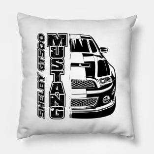 Mustang Shelby GT500 (Black Print) Pillow