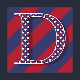 Old Glory Letter D T-Shirt