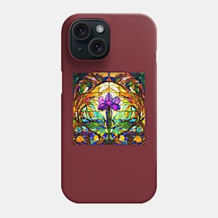 Stained Glass Lily Phone Case