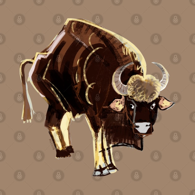 Gaur bull #2 by belettelepink
