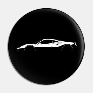 Ferrari 488 GTB Silhouette Pin