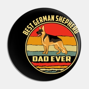 Best German Shepherd Dad Ever Vintage Pin