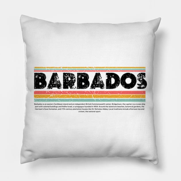 Barbados island gift Pillow by graphicaesthetic ✅