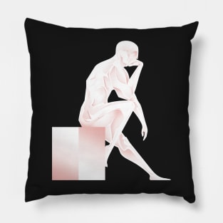 The Thinker Alone Pillow