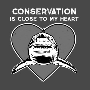 Great White Conservation Heart T-Shirt