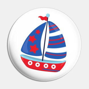 Sailing Boat, Sailor, Sailing, Sails, Ship, Boat Pin