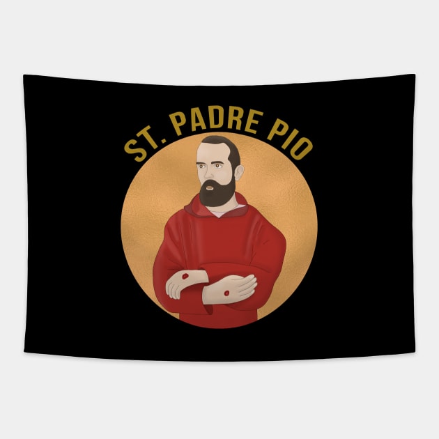 Padre PIo Tapestry by DiegoCarvalho