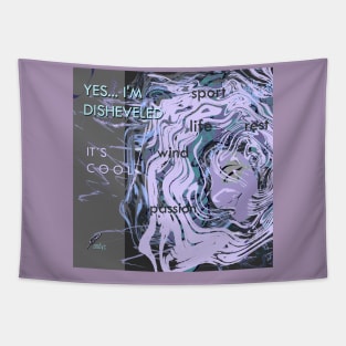 DISHEVELED SHE LILAC Tapestry