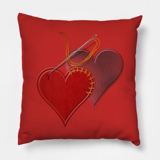Stitched Heart Pillow