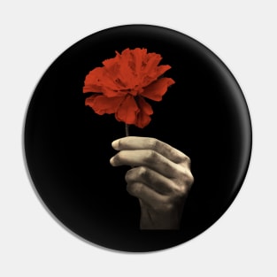 Hadestown Red Flower and Hand| Musical Theatre Gift Pin