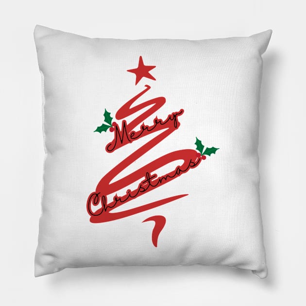 Merry Christmas Pillow by Cachorro 26