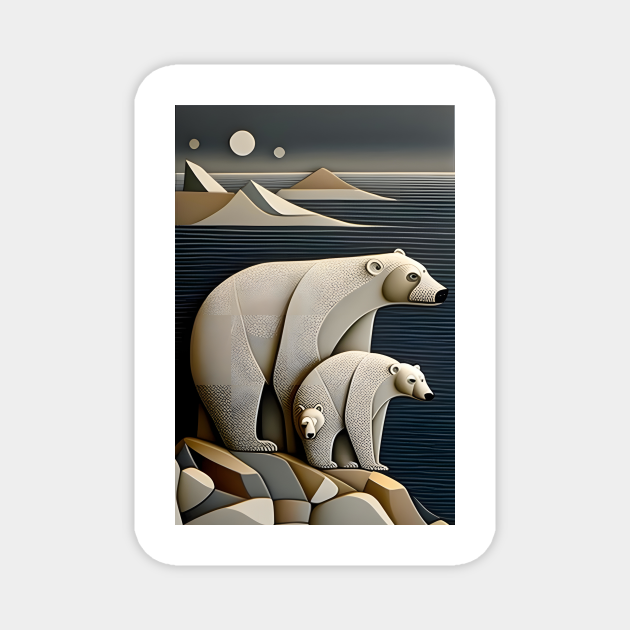 Polar Bears Inuit Art Polar Bears TeePublic