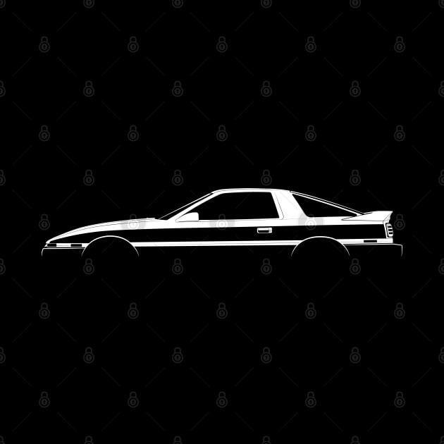 Toyota Supra (A70) Silhouette by Car-Silhouettes