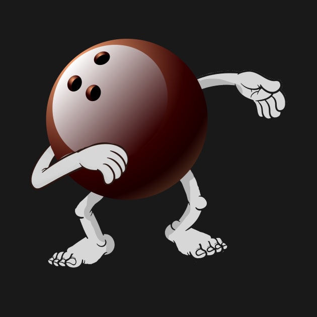 Funny dabbing bowling ball by williamarmin