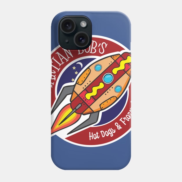 Martian Bob's Hot Dogs & Frozen Custard Phone Case by BoxDugArt